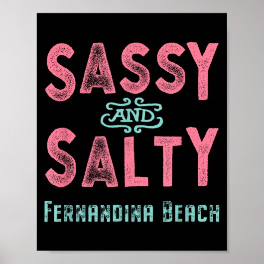 Fernandina Beach Florida Zout en Zilt Poster (Voorkant)
