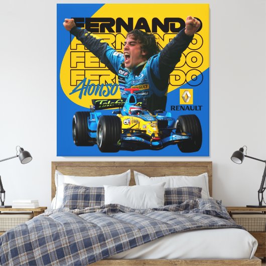 Fernando Canvas Afdruk (Insitu (Slaapkamer))