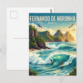 Fernando de Noronha Brazilië Briefkaart (Voorkant / Achterkant)