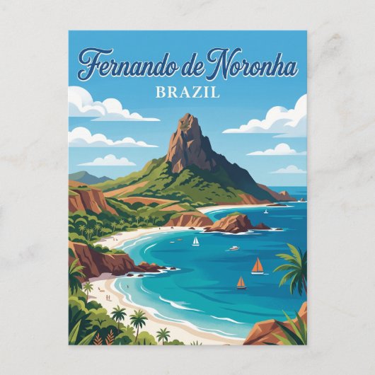 Fernando de Noronha Brazilië Briefkaart (Voorkant)