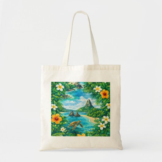 Fernando de Noronha Tropisch Strand Tote Bag (Voorkant)