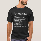 FERNANDO Definition Personalized Name Funny Birthd T-shirt (Voorkant)