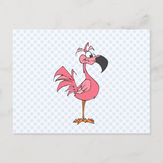 Fernando Flamingo Briefkaart (Voorkant)