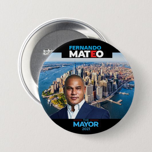 Fernando Mateo 2021 Ronde Button 7,6 Cm (Voorkant /achterkant)