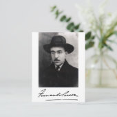 Fernando Pessoa Briefkaart (Staand voorkant)