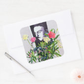 Fernando Pessoa Vierkante Sticker (Envelop)