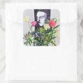 Fernando Pessoa Vierkante Sticker (Tas)