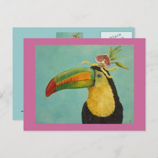 Fernando the toucan briefkaart (Voorkant / Achterkant)