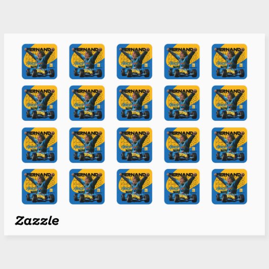 Fernando Vierkante Sticker (Vel)