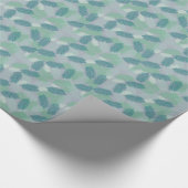 fernebladeren patroon op lichtgrijs cadeaupapier (Hoek)