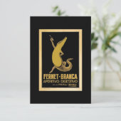  Fernet Alligator Crocodile Branca Kaart (Staand voorkant)