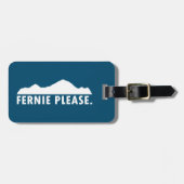 Fernie British Columbia alsjeblieft Bagagelabel (Voorkant horizontaal)