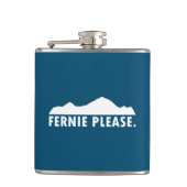 Fernie British Columbia alsjeblieft Heupfles (Voorkant)