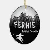 Fernie British Columbia Canada Keramisch Ornament (Rechts)
