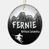 Fernie British Columbia Canada Keramisch Ornament (Links)