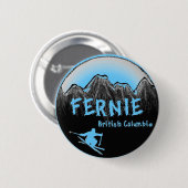 Fernie British Columbia Canada Ronde Button 5,7 Cm (Voorkant /achterkant)
