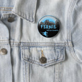 Fernie British Columbia Canada Ronde Button 5,7 Cm (In situ)