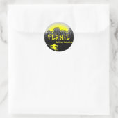 Fernie British Columbia Canada Ronde Sticker (Tas)