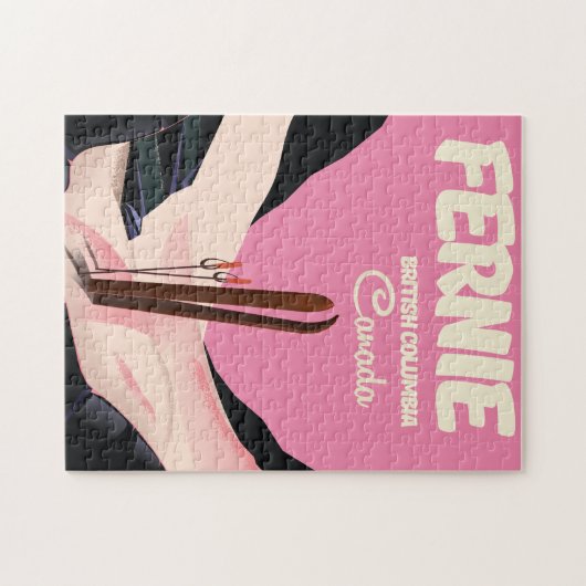 Fernie British Columbia Ski poster Legpuzzel (Horizontaal)