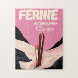 Fernie British Columbia Ski poster Legpuzzel