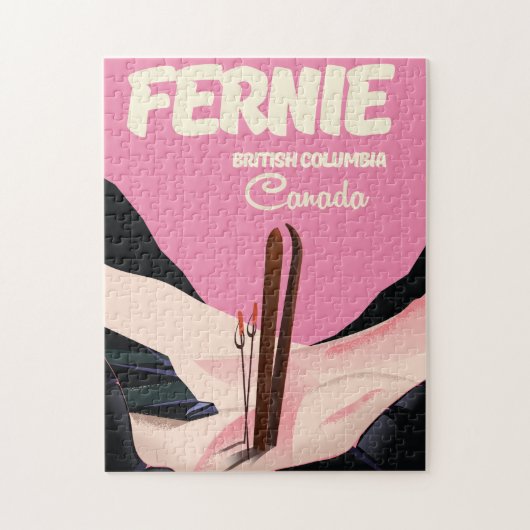 Fernie British Columbia Ski poster Legpuzzel (Verticaal)