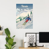 Fernie Brits-Columbia Canada Skigebied Reizen Poster (Thuiskantoor)