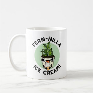 Fernilla Ice Cream Funny Ice Cream Plant Pun Koffiemok