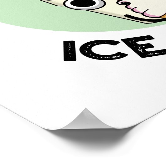 Fernilla Ice Cream Funny Ice Cream Plant Pun Poster (Hoek)