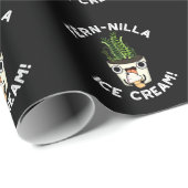 Fernilla Ice Cream Ice Cream Plant Pun Dark BG Cadeaupapier (Rol Hoek)
