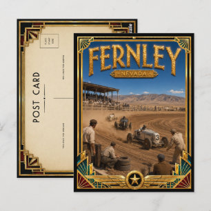 Fernley Nevada Vintage Art Deco Gouden Tijdperk Briefkaart