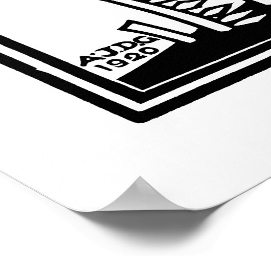 Ferns (1920) van Julie de Graag  Woodcut Pos Poster (Hoek)