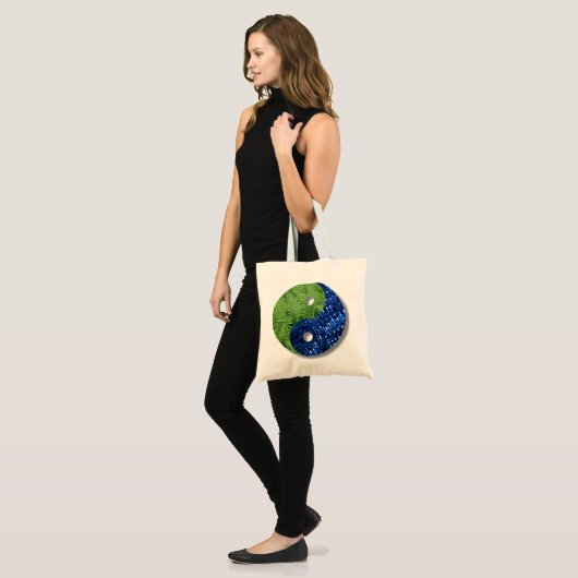 ferns en computerchip tote bag (Voorkant (model))