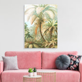 Ferns, Filicinae Laubfarne door Ernst Haeckel Canvas Afdruk (Insitu (Woonkamer))