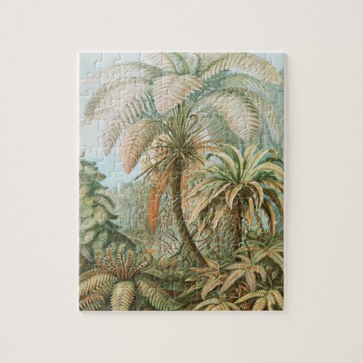 Ferns, Filicinae Laubfarne door Ernst Haeckel Legpuzzel (Verticaal)