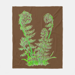 Ferns Fleece Deken