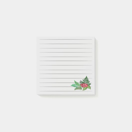 Ferns & Flower Post-it Notes (Voorkant)
