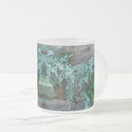Ferns in Philadelphia Matglas Koffiemok (Voorkant rechts)