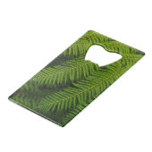 Ferns - Kunstfoto Creditkaart Flessenopener (Achterkant Gekanteld)