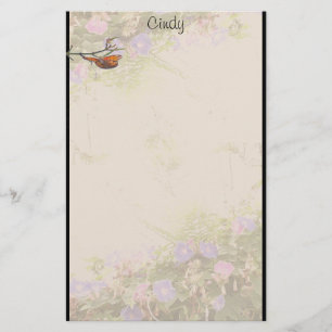 Ferns Morning Glory Stationery Briefpapier