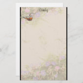 Ferns Morning Glory Stationery Briefpapier (Voorkant / Achterkant)