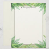 Ferns on a Frame Stationery Paper Briefhoofd (Voorkant / Achterkant)