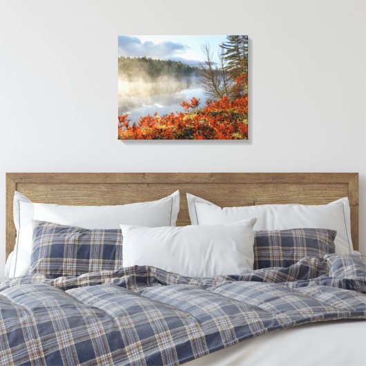 Ferns op Shoreline | Paradise, Michigan Canvas Afdruk (Insitu (Slaapkamer))