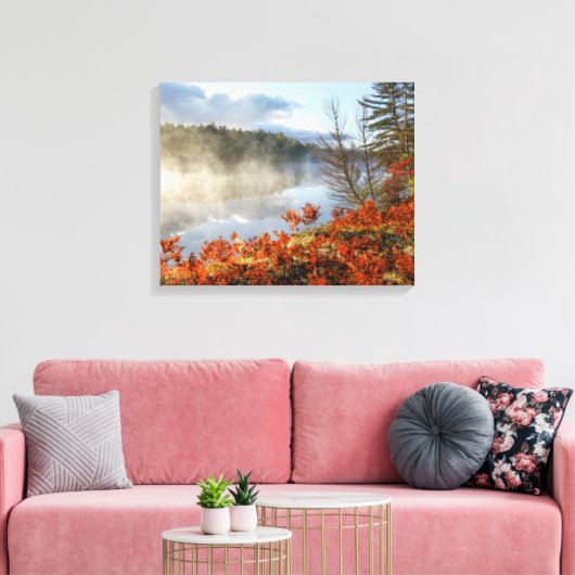 Ferns op Shoreline | Paradise, Michigan Canvas Afdruk (Insitu (Woonkamer))