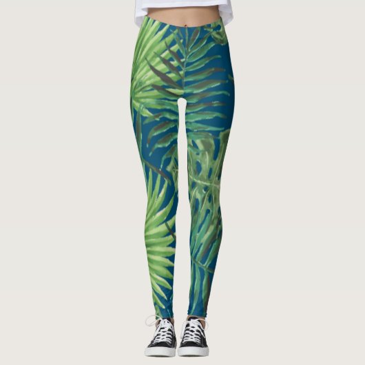 Ferns & Palms Leggings (Voorkant)