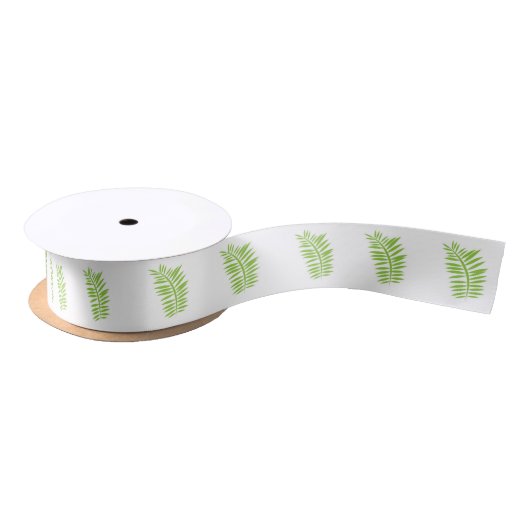 Ferns Ribbon Satijnen Lint (Spoel)