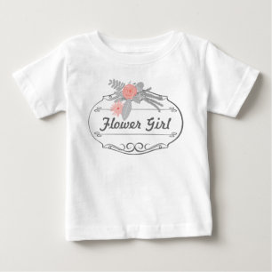 Ferns Rozen Acorns Bloemenmeisje Wedding Party