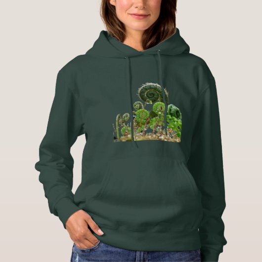 Ferns - spiralling magic hoodie (Voorkant)