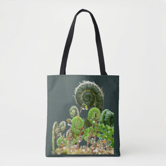 Ferns - spiralling magic tote bag (Voorkant)