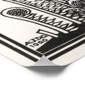 Ferns van Julie de Graag Art Nouveau Poster (Hoek)