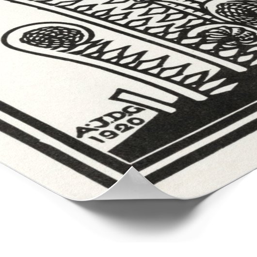 Ferns van Julie de Graag Art Nouveau Poster (Hoek)